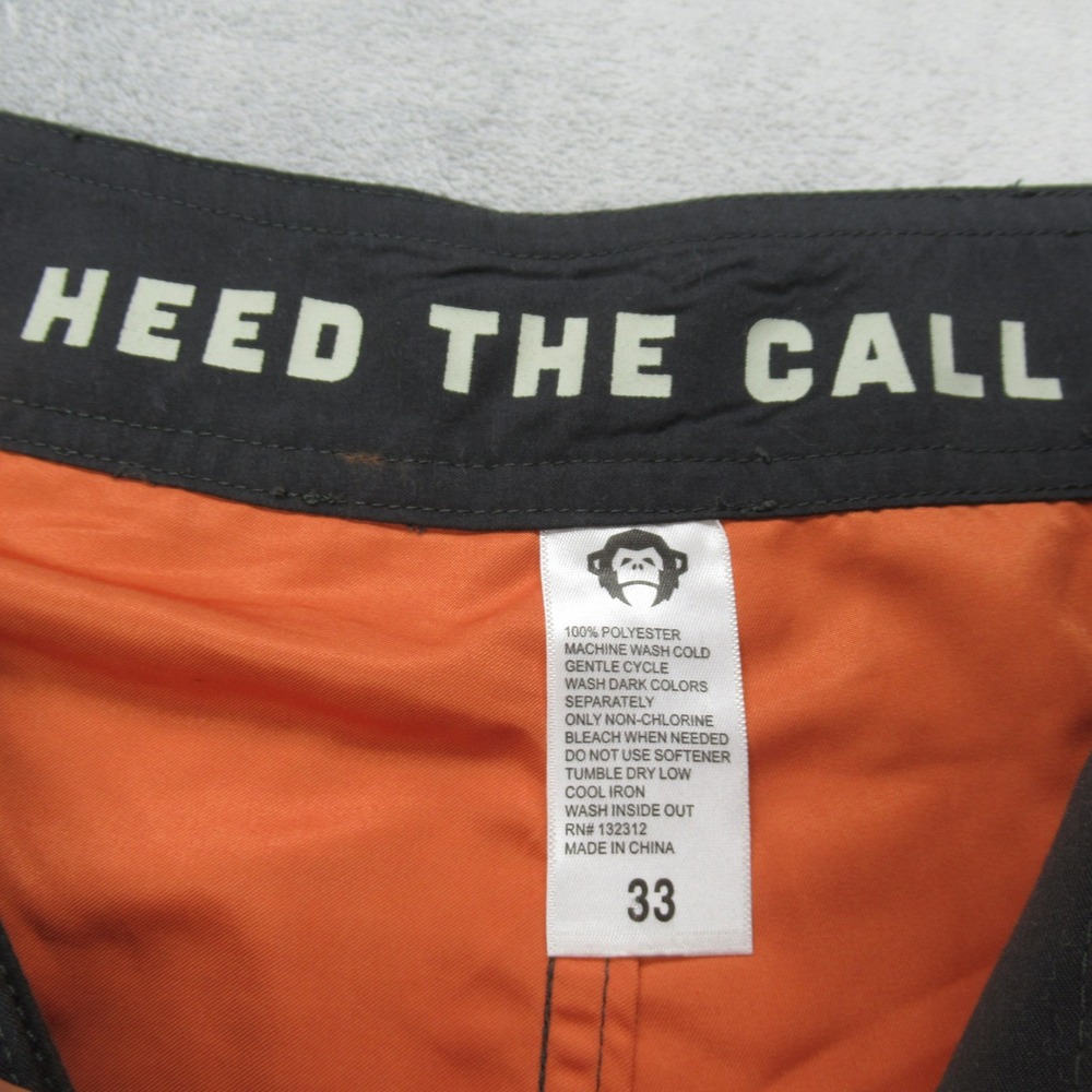 Howler Swim Shorts Mens 33 Orange Pocket Unlined Lace-Up Board Trunks Surfing - Picture 4 of 12